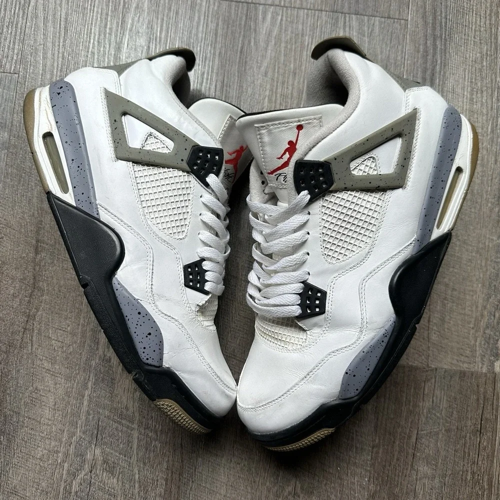 Jordan Air Jordan 4 Retro Cement 2012 White Men's Sneaker‎ 308497-103